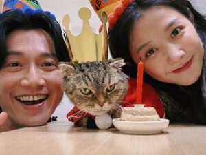 合體吳慷仁曬天倫　邵雨薇感性告白「2個月前才動手術」愛貓