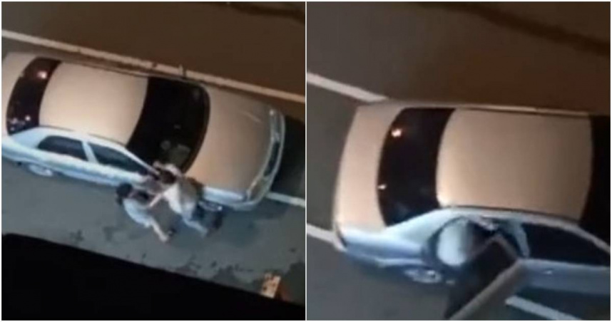台中怨偶街頭大吵！前女友油門一催…他「雙腳還在車外」下場超驚悚